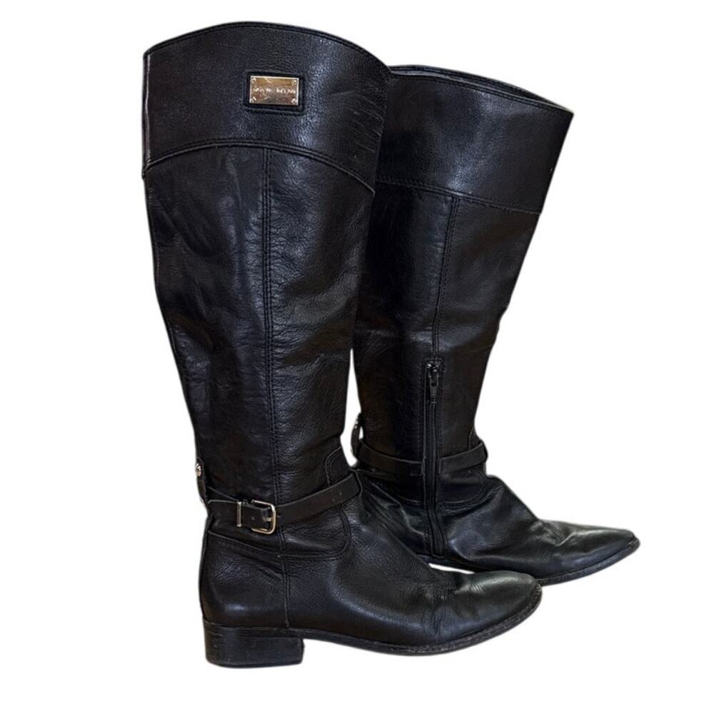 Antonio Melani Black Riding Boots Size 9M